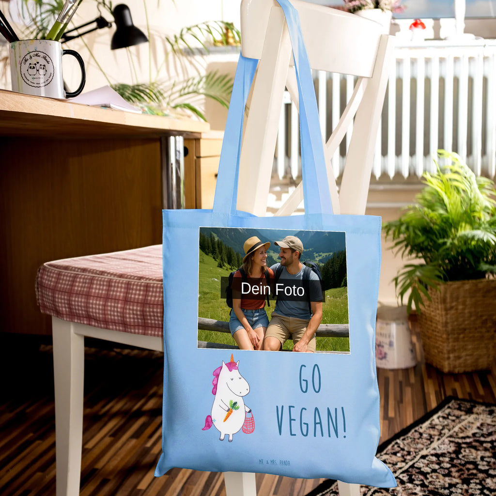 Personalisierte Foto Tragetasche Einhorn Vegan Personalisierte Foto Tragetasche, Einhorn, Einhörner, Einhorn Deko, Unicorn, Vegetariar, Gesund leben, Veganer, vegan, Gesund essen, Veganismus, Rohkost