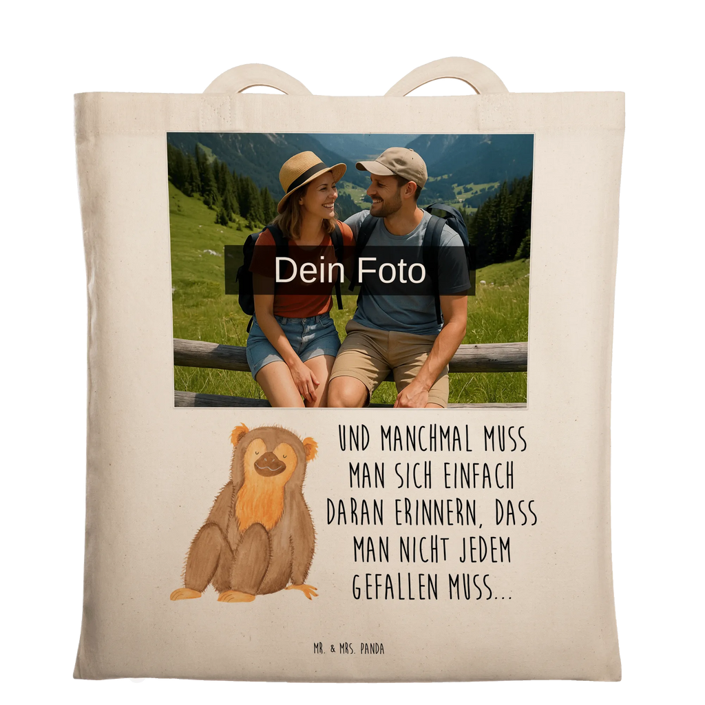 Personalisierte Foto Tragetasche Affe Personalisierte Foto Tragetasche, Afrika, Wildtiere, Affen, Selbstachtung, Selbstliebe, Selfcare, Liebe, Affe, Selbstbewusstsein, Respekt, Äffchen, Motivation