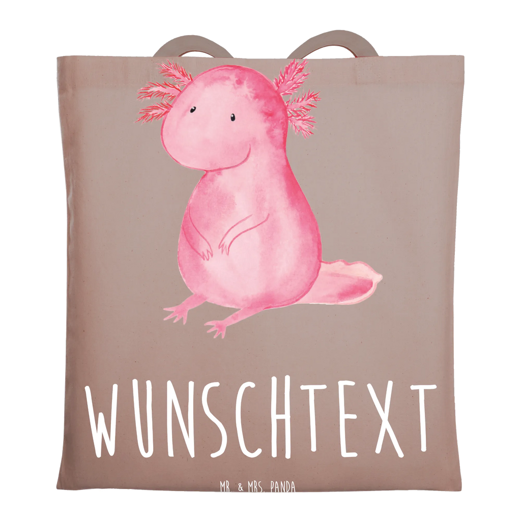 Personalisierte Foto Tragetasche Axolotl Niedlich Personalisierte Foto Tragetasche, Axolotl, Molch, Axolot, vergnügt, fröhlich, zufrieden, Lebensstil, Weisheit, Lebensweisheit, Liebe, Freundin