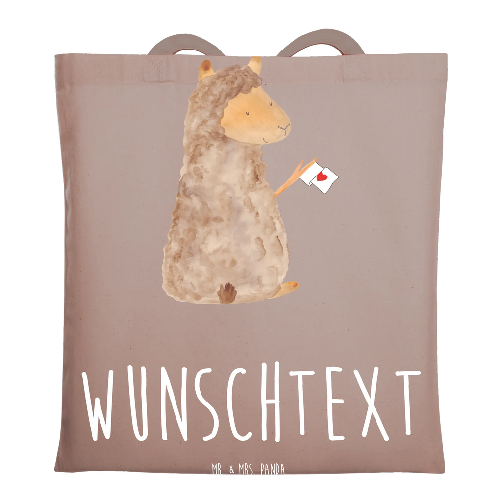 Personalisierte Foto Tragetasche Alpaka Fahne Personalisierte Foto Tragetasche, Alpaka, Lama, Alpakas, Liebe, Lamas