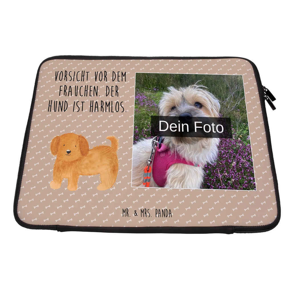 Personalisierte Foto Notebook Tasche Hund Flauschig