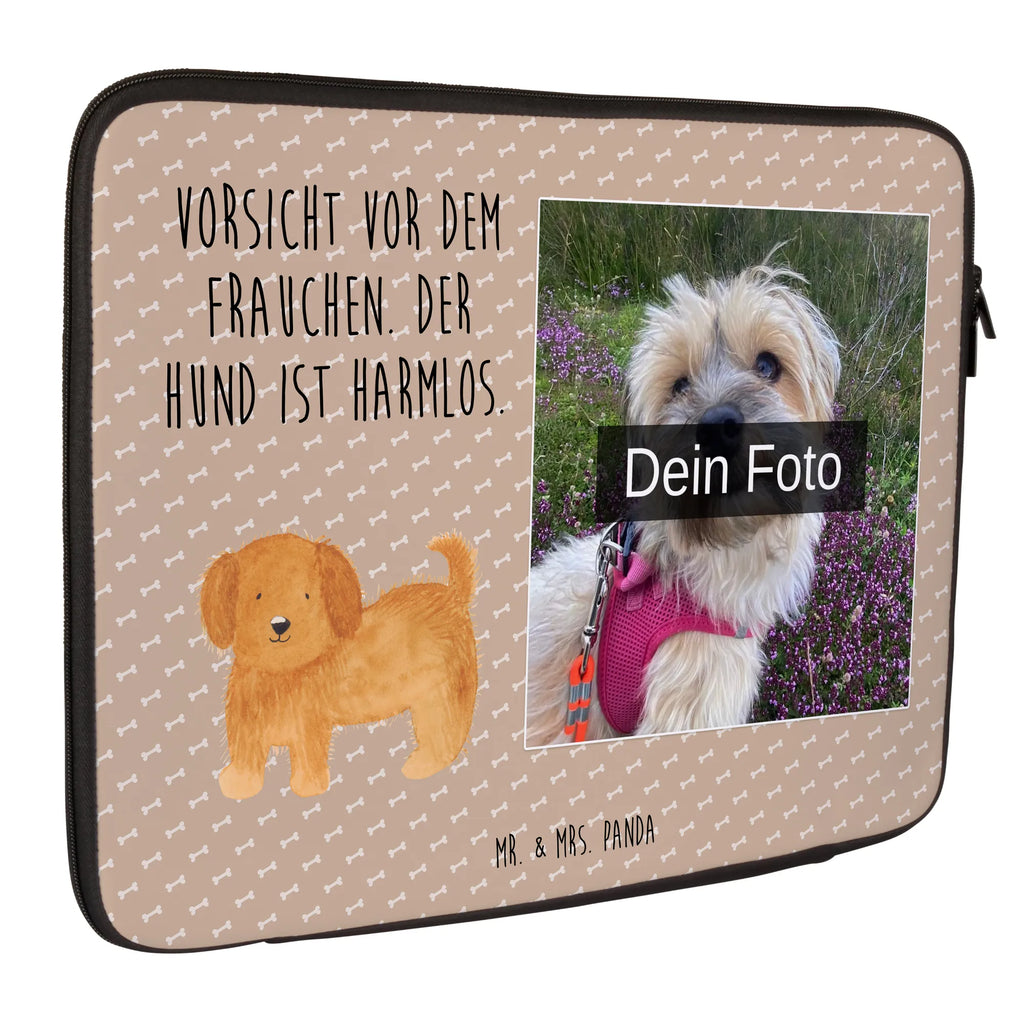 Personalisierte Foto Notebook Tasche Hund Flauschig
