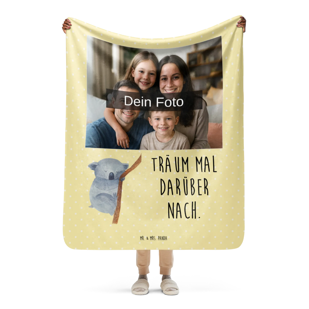 Sherpa Photo Cuddle Blanket koala Foto Kuscheldecke, Tiermotive, Gute Laune, lustige Sprüche, Tiere, schlafen, träumen, Koalabär, Koala, Schlafzimmer, Traum, Traumland, Bär