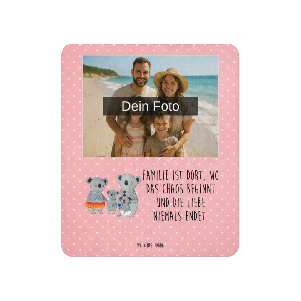 Sherpa Photo Cuddle Blanket Koala Family Foto Kuscheldecke, Familie, Vatertag, Muttertag, Bruder, Schwester, Mama, Papa, Oma, Opa, Koalas, Familienleben, Family, Kinder, Geschwister, Koala
