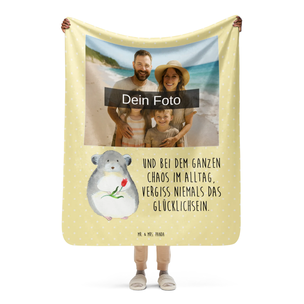 Sherpa Photo Cuddle Blanket chinchilla flower Foto Kuscheldecke, Tiermotive, Gute Laune, lustige Sprüche, Tiere, Liebeskummer, Büro, Depressionen, Chinchilla, Glücklichsein, Kummer, Büroalltag, Chaos, Chinchillas, traurig sein