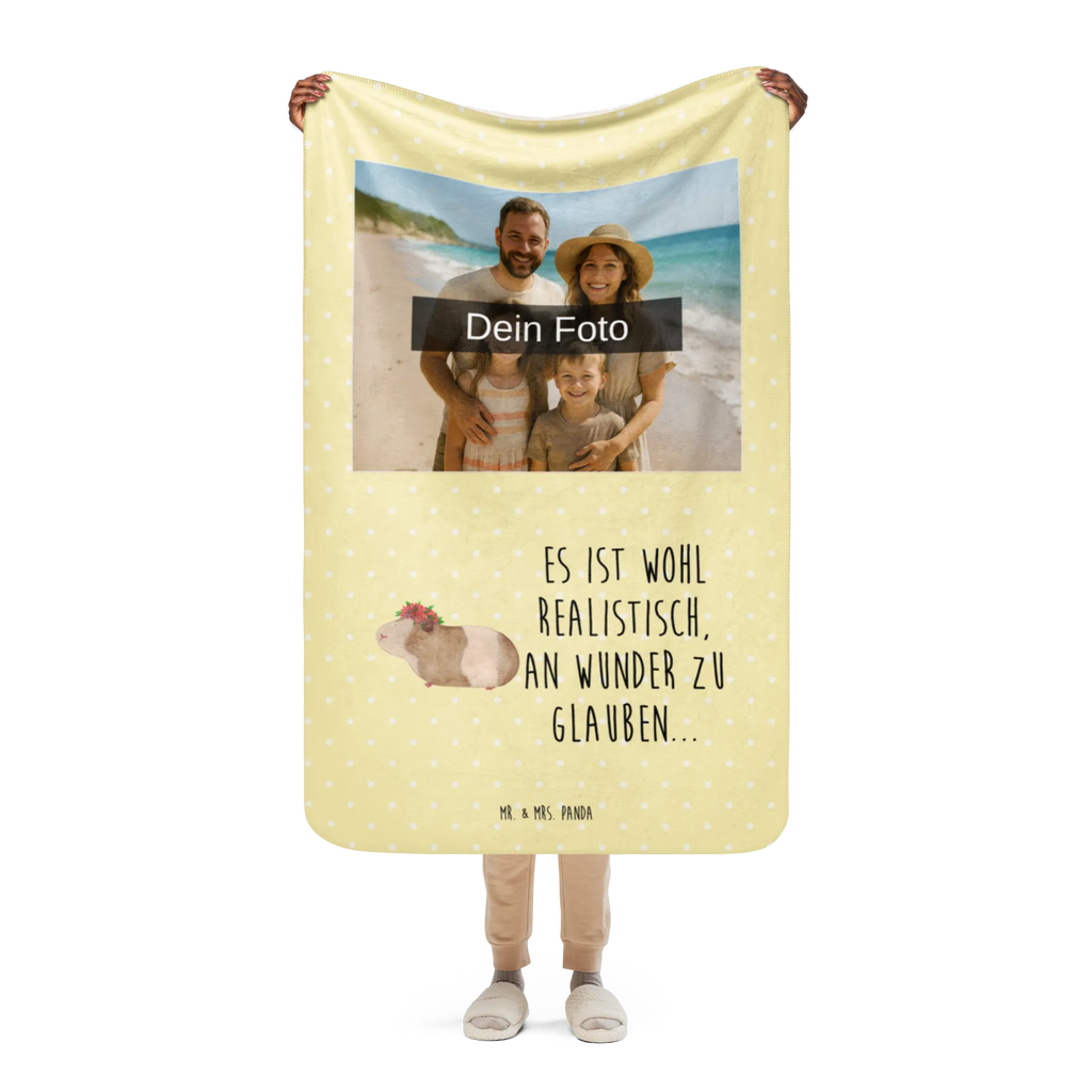 Sherpa Photo Cuddle Blanket Guinea pig wisdom Foto Kuscheldecke, Tiermotive, Gute Laune, lustige Sprüche, Tiere, Weisheit, Spruch, Wunder, Meeries, Wunderland, Meerie, Blumenkind, Realität, Meerschweinchen, Motivation