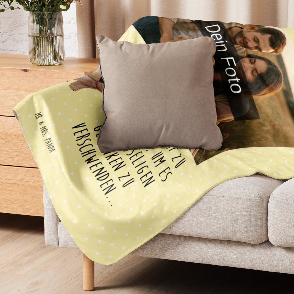 Sherpa Photo Cuddle Blanket Wombat Foto Kuscheldecke, Tiermotive, Gute Laune, lustige Sprüche, Tiere, Spruch, Motivation, Wombat, Australien, Das Leben ist schön