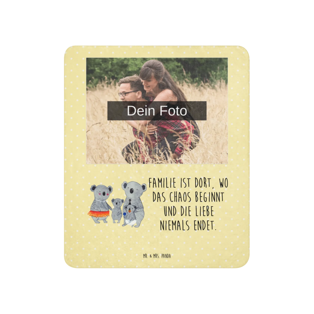 Sherpa Photo Cuddle Blanket Koala Family Foto Kuscheldecke, Familie, Vatertag, Muttertag, Bruder, Schwester, Mama, Papa, Oma, Opa, Koalas, Familienleben, Family, Kinder, Geschwister, Koala
