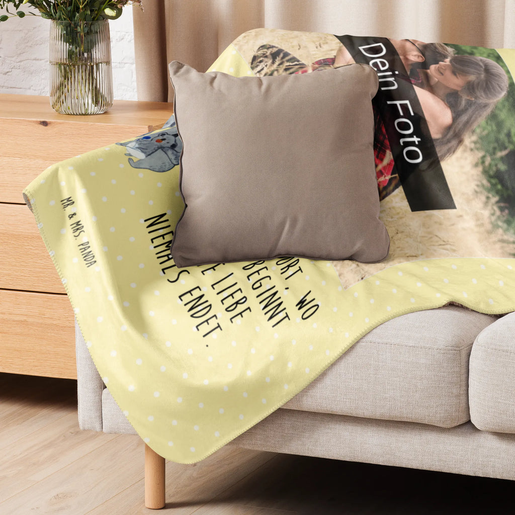 Sherpa Photo Cuddle Blanket Koala Family Foto Kuscheldecke, Familie, Vatertag, Muttertag, Bruder, Schwester, Mama, Papa, Oma, Opa, Koalas, Familienleben, Family, Kinder, Geschwister, Koala