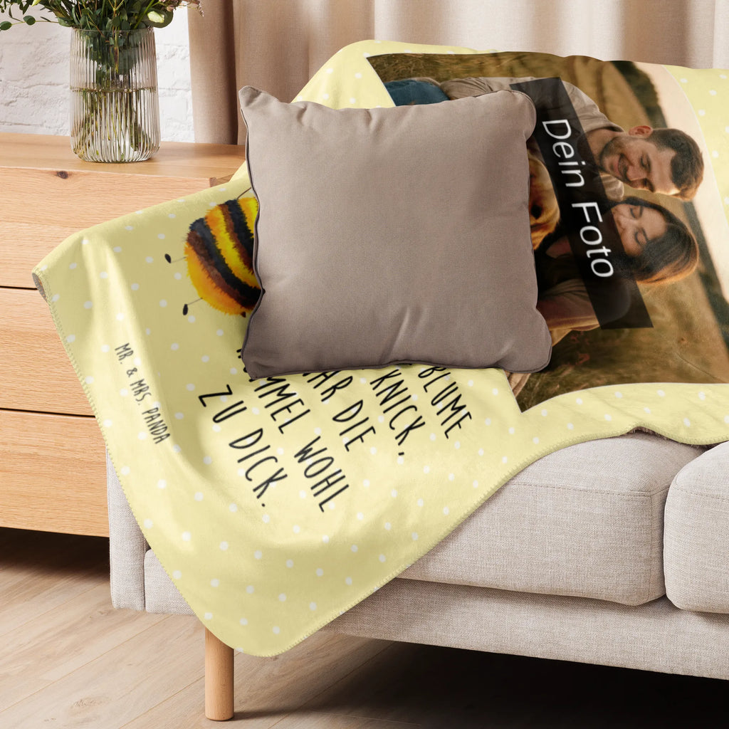 Sherpa Photo Cuddle Blanket bumblebee fluffy Foto Kuscheldecke, Tiermotive, Gute Laune, lustige Sprüche, Tiere, Biene, Hummel, Natur, Blume, Flauschig