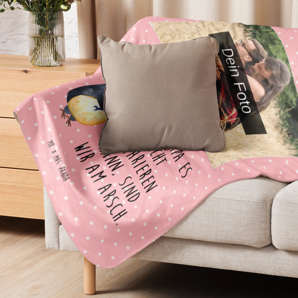 Sherpa Photo Cuddle Blanket If Daddy can't fix it, we're screwed. Foto Kuscheldecke, Familie, Vatertag, Muttertag, Bruder, Schwester, Mama, Papa, Oma, Opa, Vater, Bester Papa der Welt, Geschenk Papa