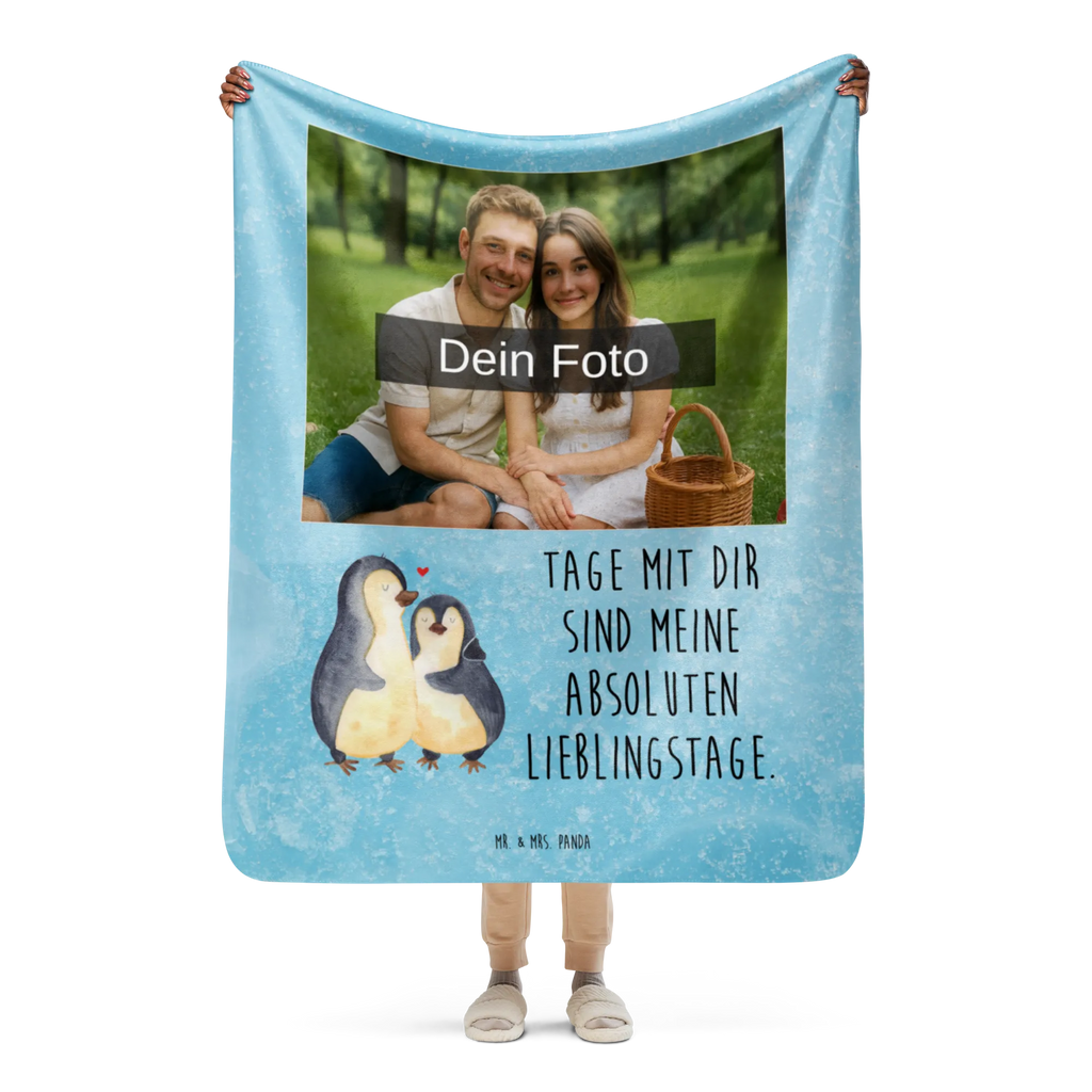 Sherpa Photo Cuddle Blanket Penguin embrace Foto Kuscheldecke, Pinguin, Jahrestag, Hochzeit, Hochzeitstag, Liebe, Liebesbeweis, Hochzeitsgeschenk, Liebespaar, Liebesgeschenk, Verlobung