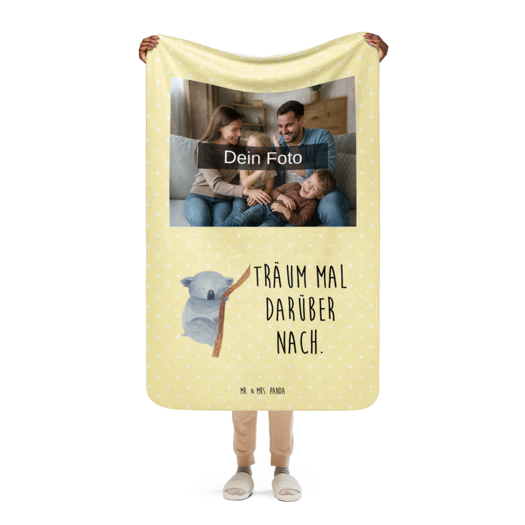 Sherpa Photo Cuddle Blanket koala Foto Kuscheldecke, Tiermotive, Gute Laune, lustige Sprüche, Tiere, schlafen, träumen, Koalabär, Koala, Schlafzimmer, Traum, Traumland, Bär