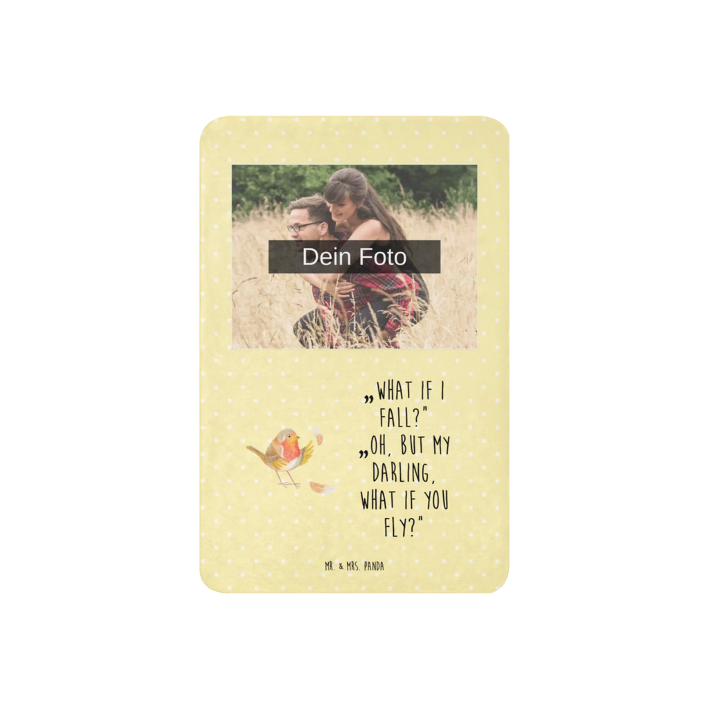 Sherpa Photo Cuddle Blanket robin feathers small animals, cute, funny, cute animal motives, hand drawn, small world, funny sayings, good mood, happy, gifts, gift ideas, special gifts, animal lover, card, What if i fall, motivation pictures, slogan motivation, motivation slogans, flying, bird, slogan courage, robin