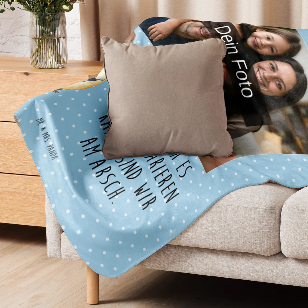 Sherpa Photo Cuddle Blanket If Daddy can't fix it, we're screwed. Foto Kuscheldecke, Familie, Vatertag, Muttertag, Bruder, Schwester, Mama, Papa, Oma, Opa, Vater, Bester Papa der Welt, Geschenk Papa