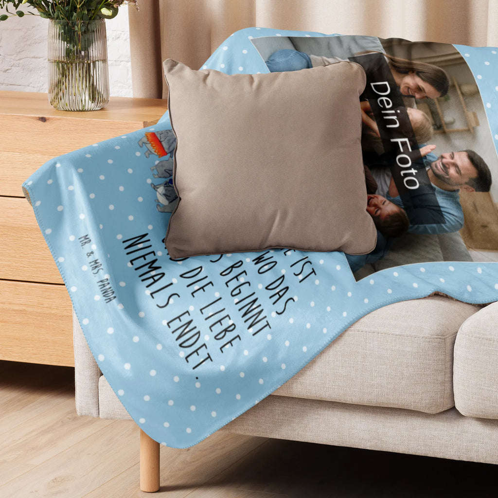 Sherpa Photo Cuddle Blanket Koala Family Foto Kuscheldecke, Familie, Vatertag, Muttertag, Bruder, Schwester, Mama, Papa, Oma, Opa, Koalas, Familienleben, Family, Kinder, Geschwister, Koala