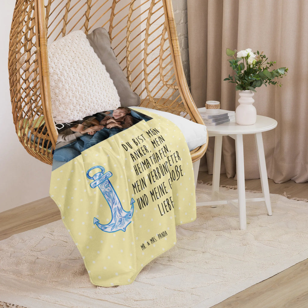 Sherpa Photo Cuddle Blanket anchor Blue Foto Kuscheldecke, Tiermotive, Gute Laune, lustige Sprüche, Tiere