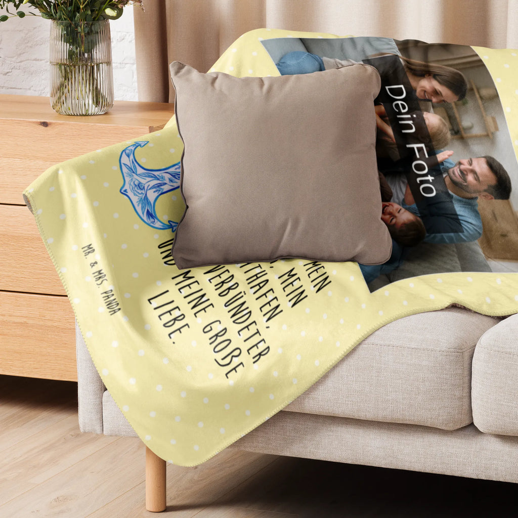 Sherpa Photo Cuddle Blanket anchor Blue Foto Kuscheldecke, Tiermotive, Gute Laune, lustige Sprüche, Tiere