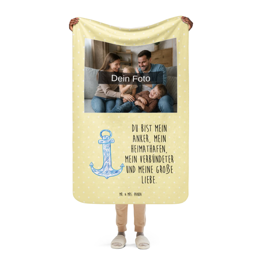 Sherpa Photo Cuddle Blanket anchor Blue Foto Kuscheldecke, Tiermotive, Gute Laune, lustige Sprüche, Tiere