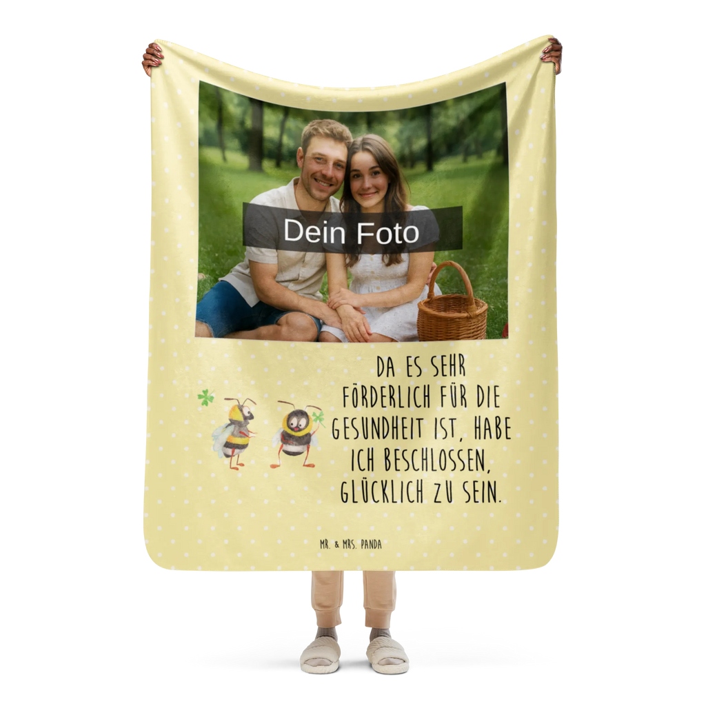 Sherpa Photo Cuddle Blanket bumblebees shamrock Foto Kuscheldecke, Tiermotive, Gute Laune, lustige Sprüche, Tiere, Spruch positiv, Biene Deko, Spruch schön, Spruch fröhlich, Hummel, glücklich werden, glücklich sein, Biene