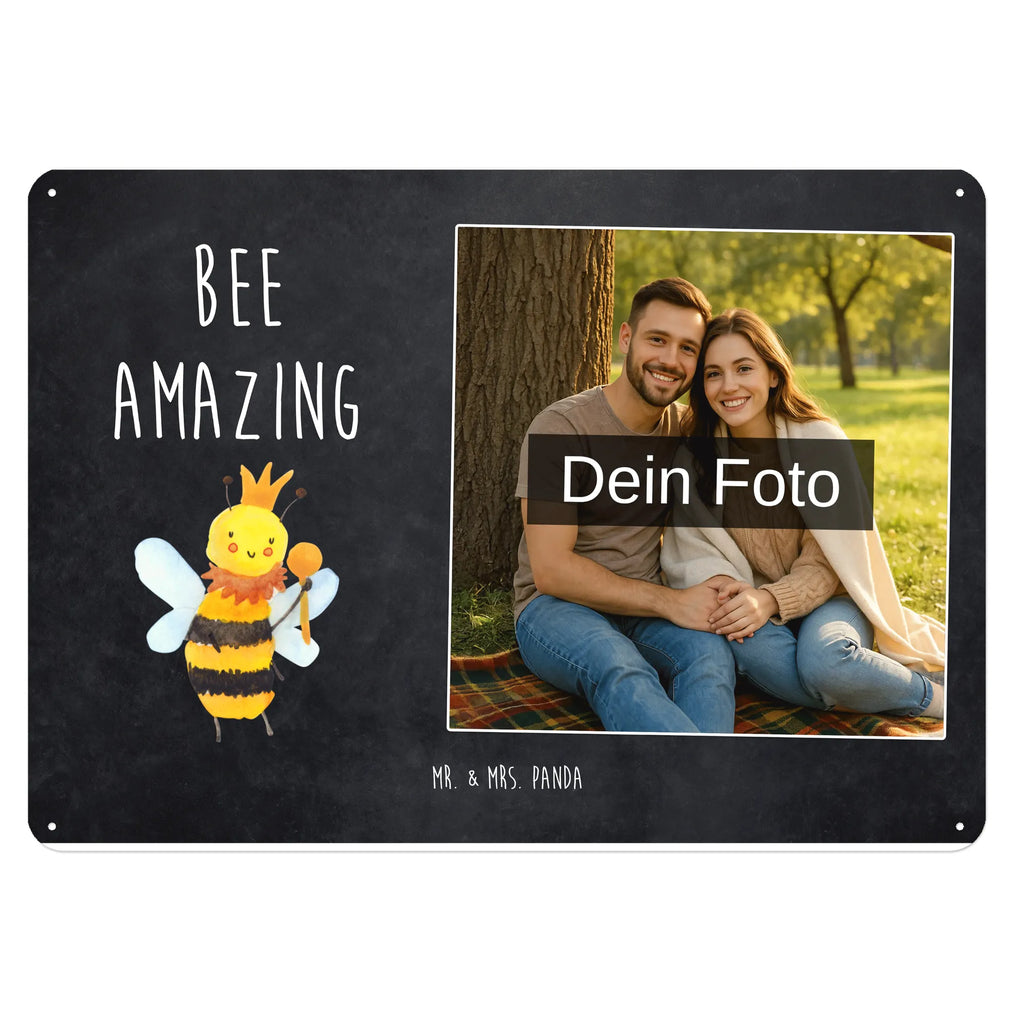Personalized Photo Metal Sign bee king Bee, wasp, bumblebee