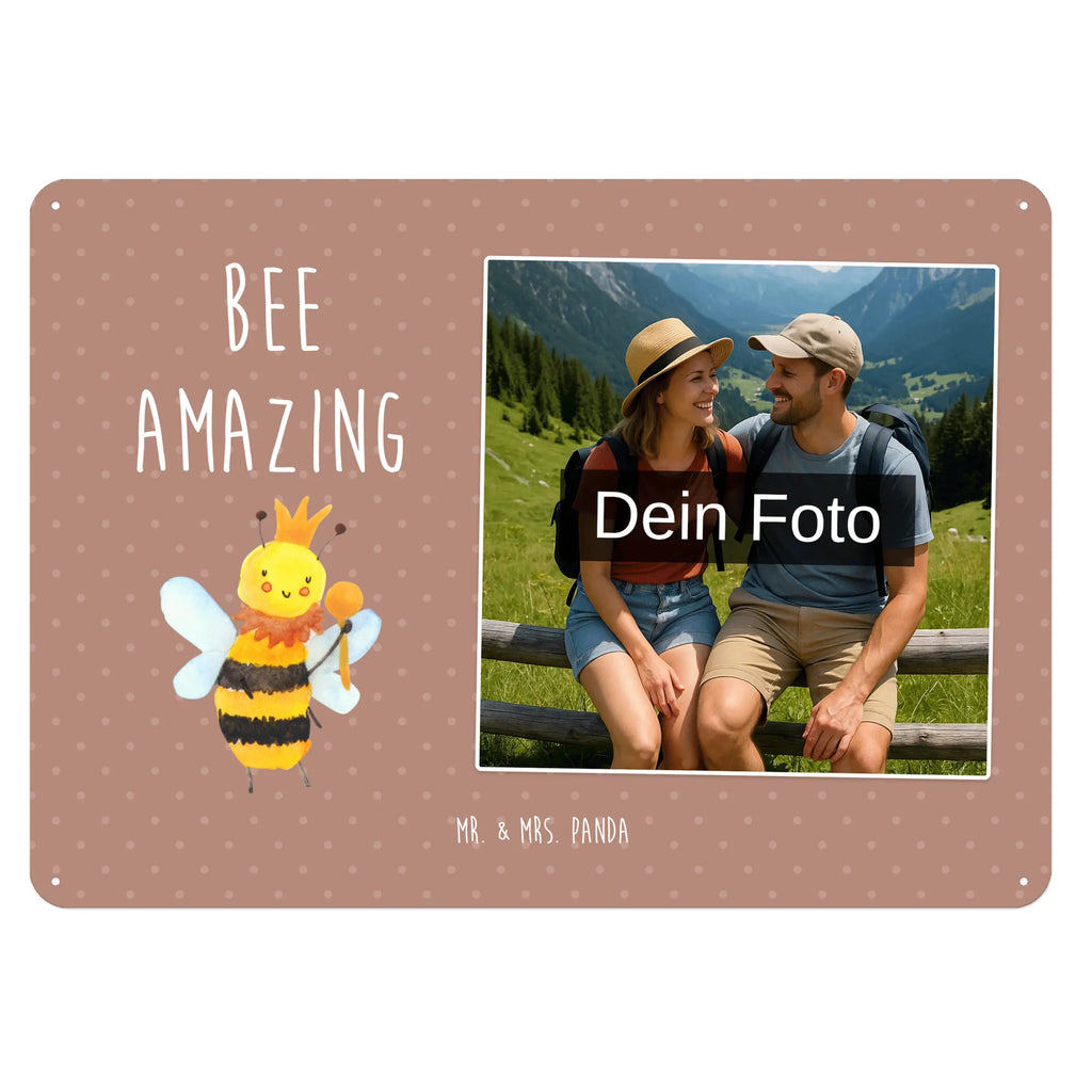 Personalized Photo Metal Sign bee king Bee, wasp, bumblebee