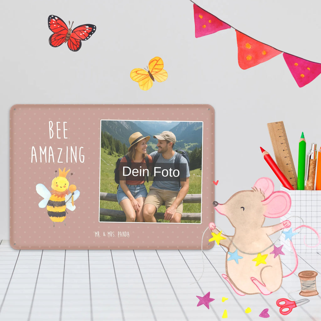 Personalized Photo Metal Sign bee king Bee, wasp, bumblebee