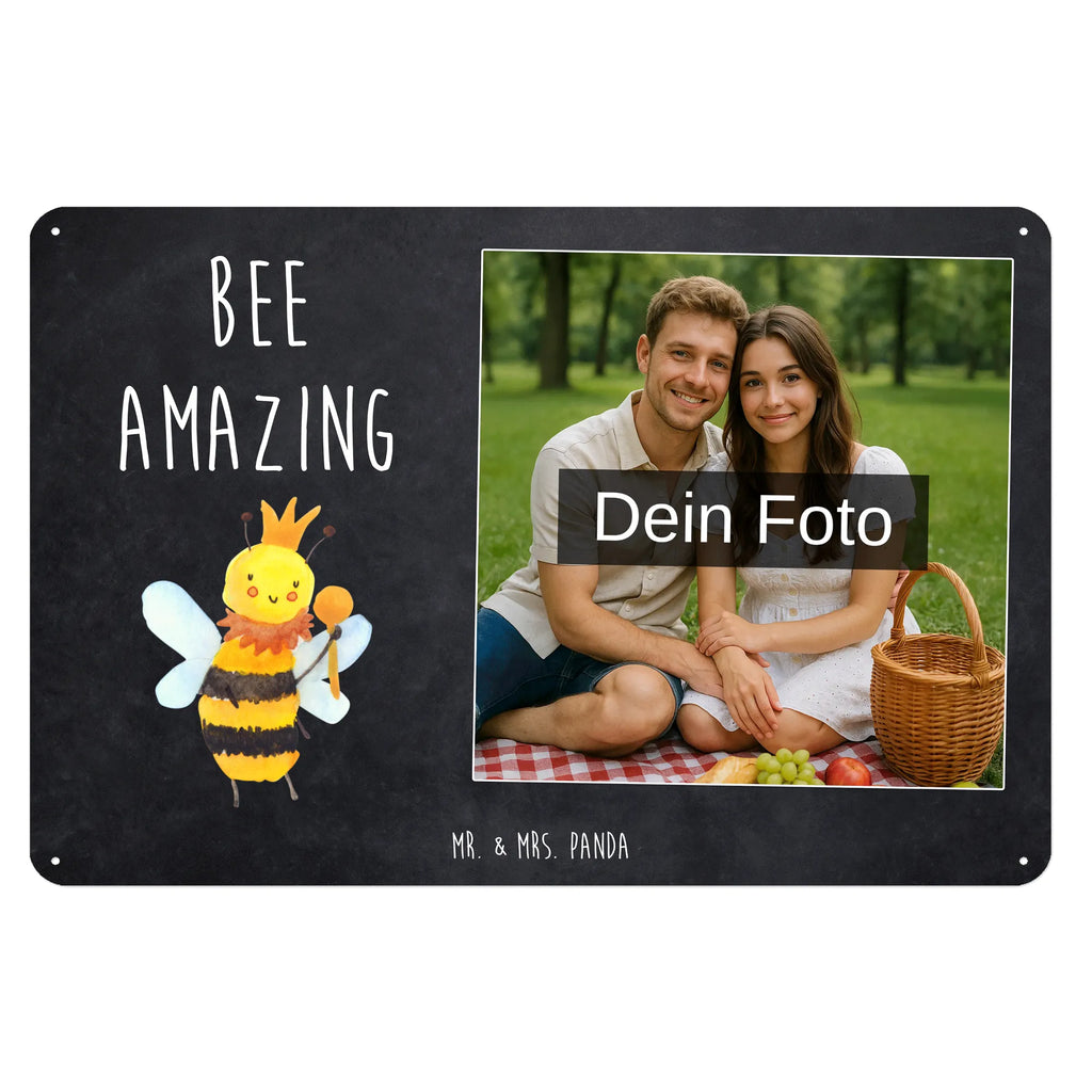 Personalized Photo Metal Sign bee king Bee, wasp, bumblebee