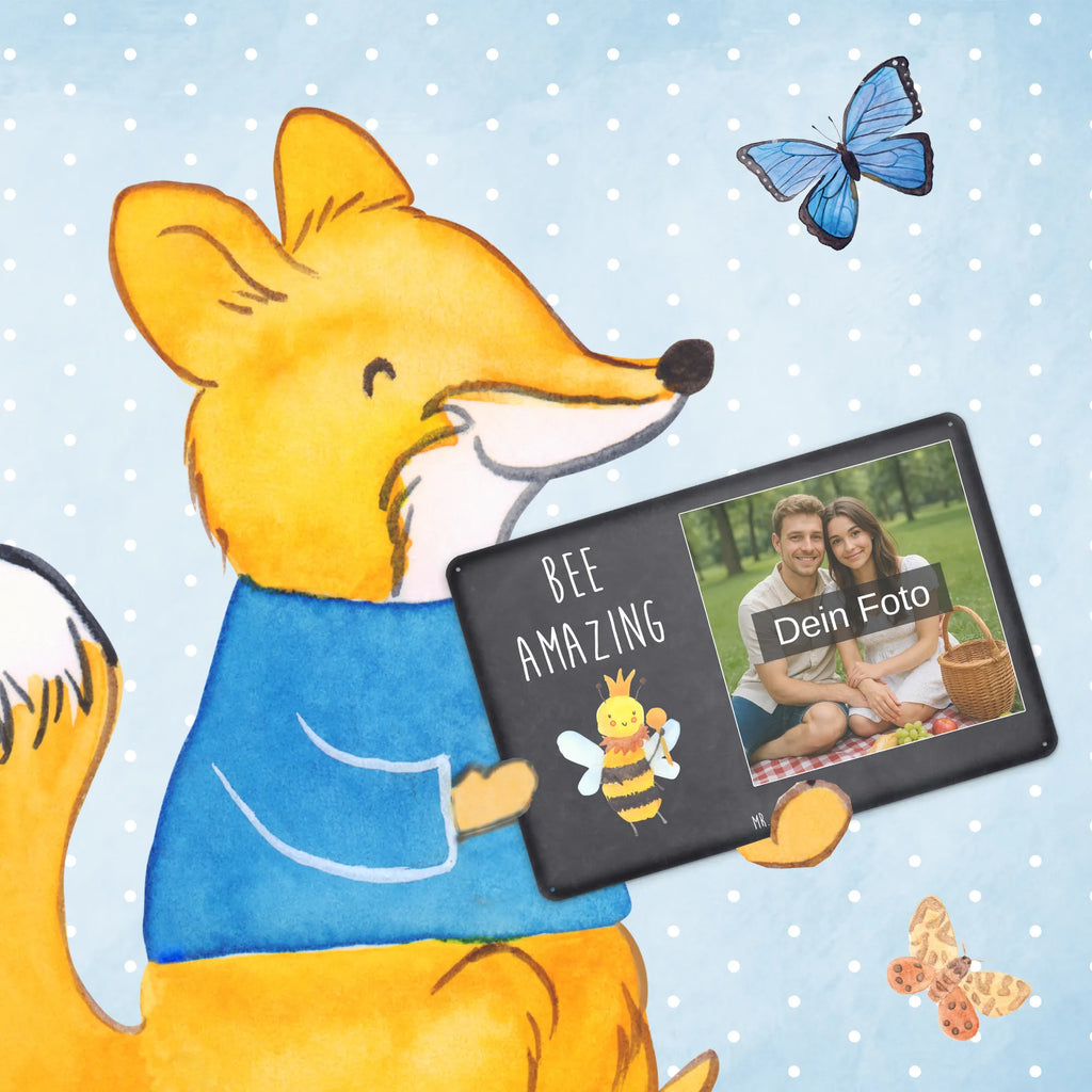 Personalized Photo Metal Sign bee king Bee, wasp, bumblebee