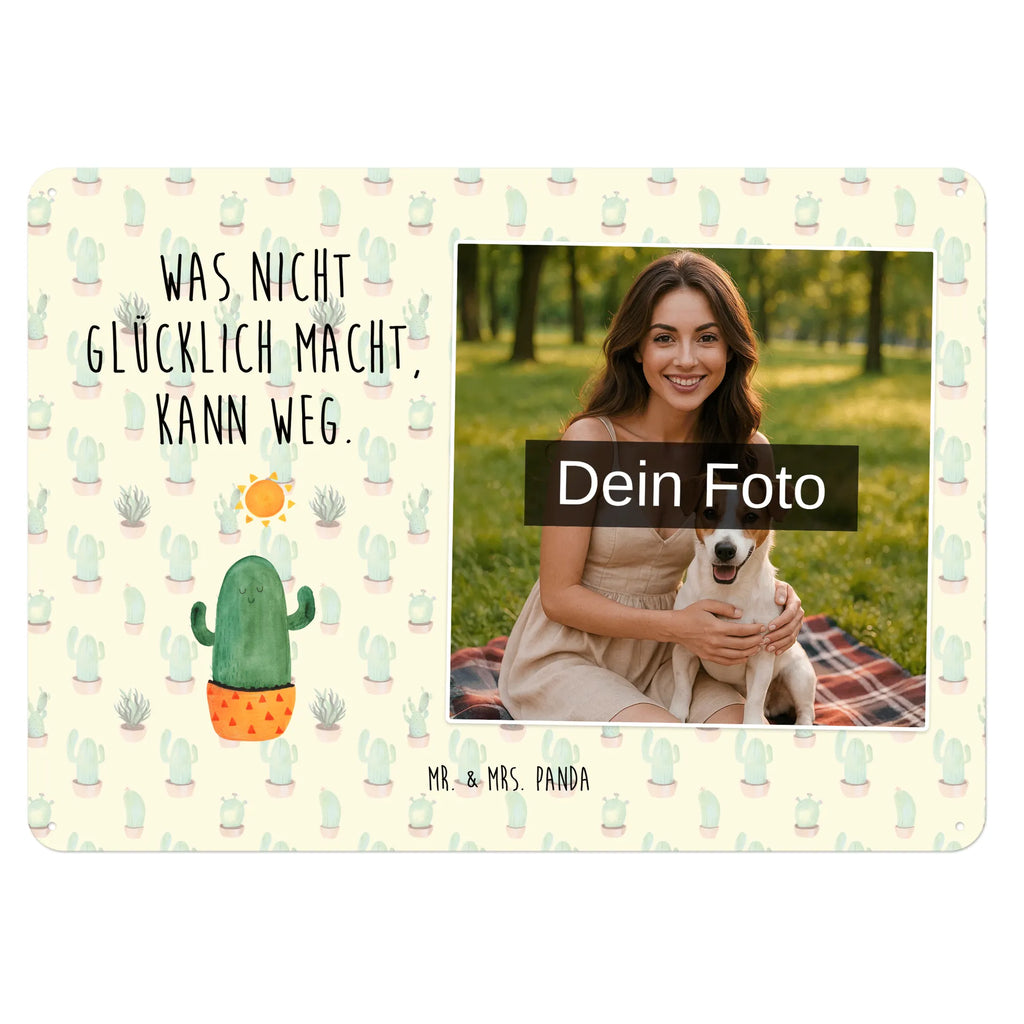 Spersonalizowany metalowy szyld ze zdjęciem Kaktus Słońce Kaktus, Kaktusy