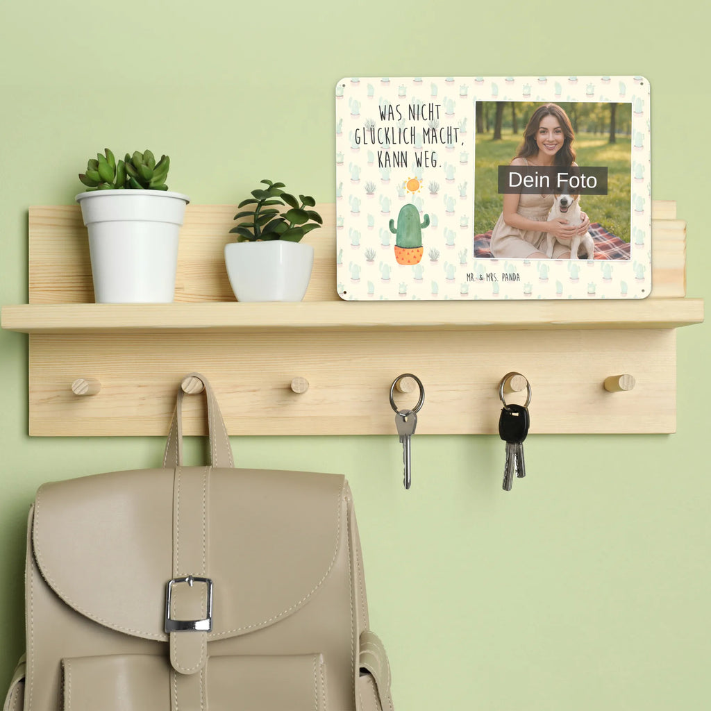 Spersonalizowany metalowy szyld ze zdjęciem Kaktus Słońce Kaktus, Kaktusy