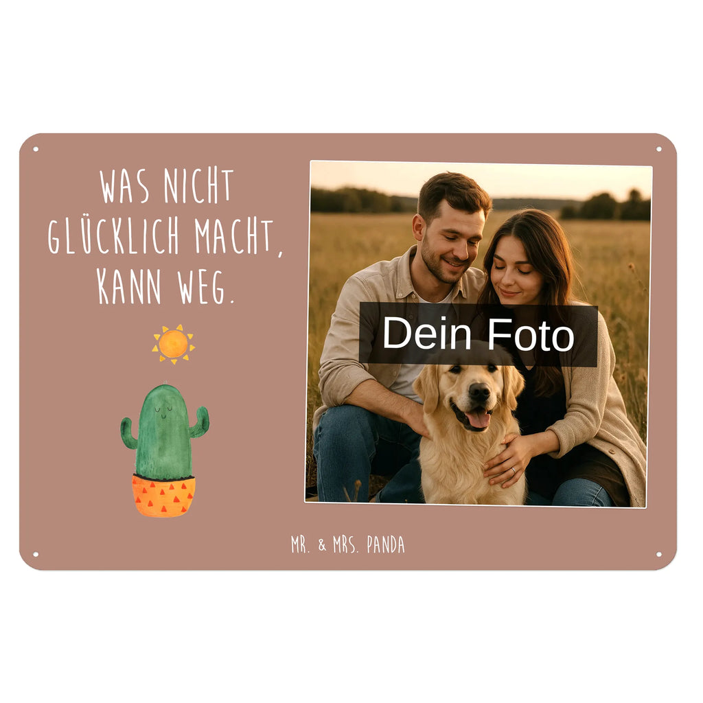 Spersonalizowany metalowy szyld ze zdjęciem Kaktus Słońce Kaktus, Kaktusy