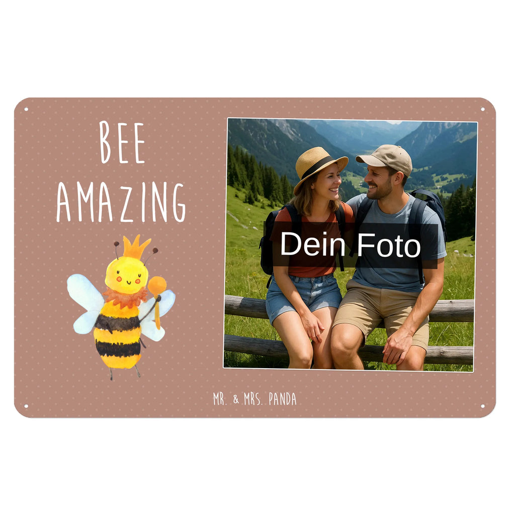 Personalized Photo Metal Sign bee king Bee, wasp, bumblebee