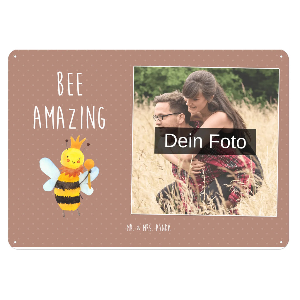 Personalized Photo Metal Sign bee king Bee, wasp, bumblebee