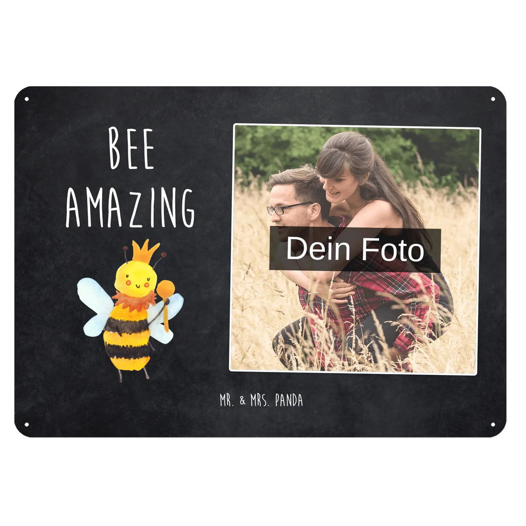 Personalized Photo Metal Sign bee king Bee, wasp, bumblebee