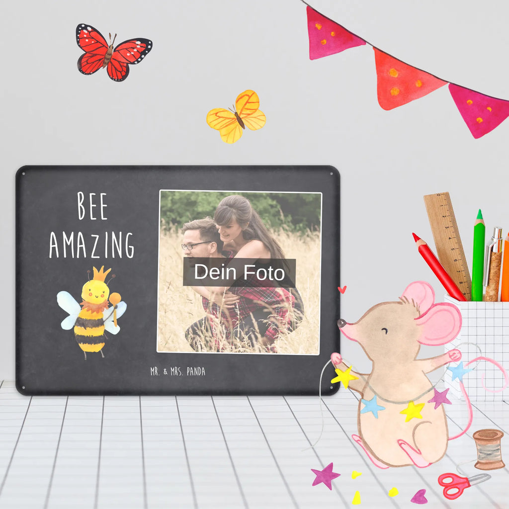 Personalized Photo Metal Sign bee king Bee, wasp, bumblebee