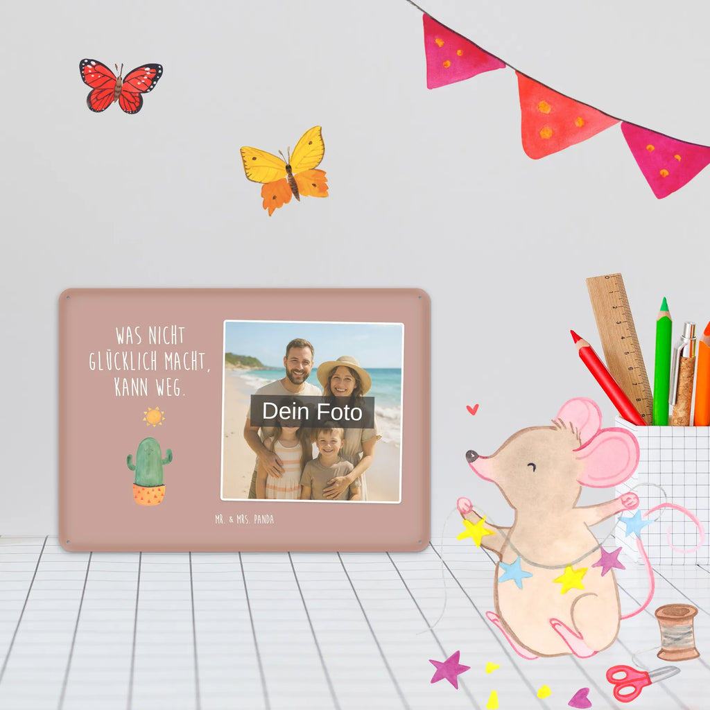 Spersonalizowany metalowy szyld ze zdjęciem Kaktus Słońce Kaktus, Kaktusy