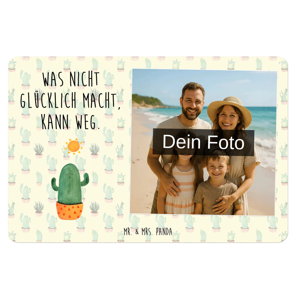 Spersonalizowany metalowy szyld ze zdjęciem Kaktus Słońce Kaktus, Kaktusy