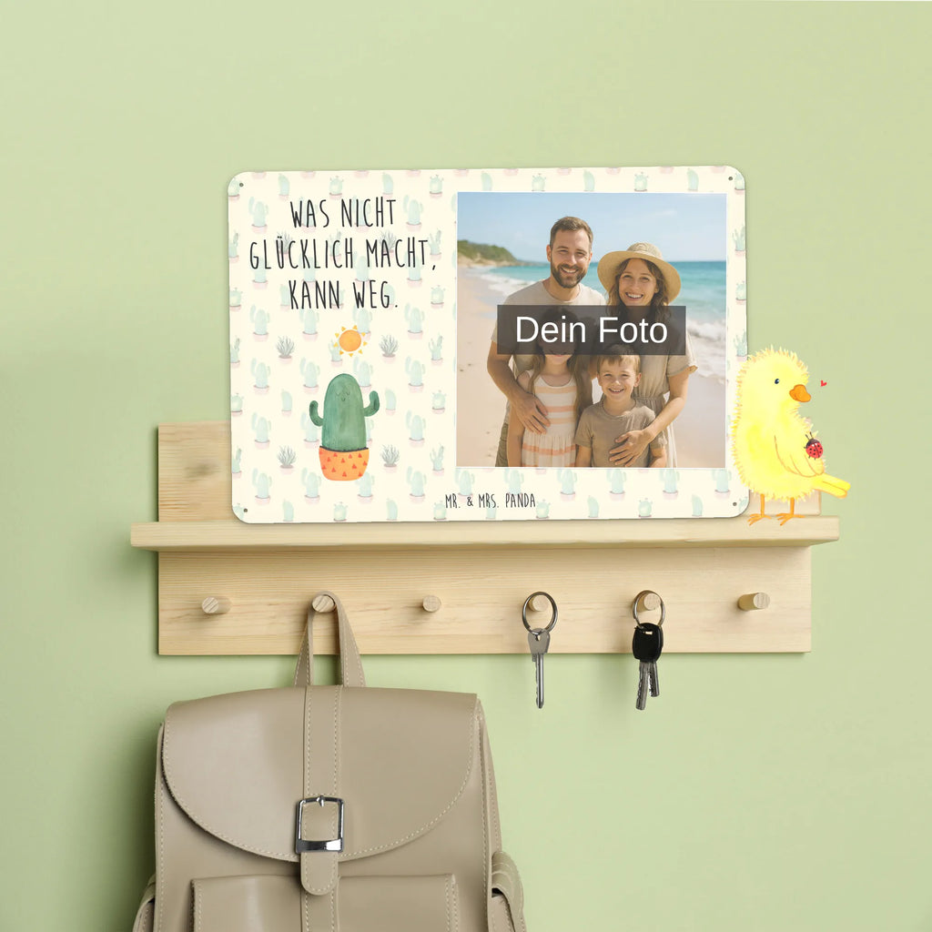 Spersonalizowany metalowy szyld ze zdjęciem Kaktus Słońce Kaktus, Kaktusy