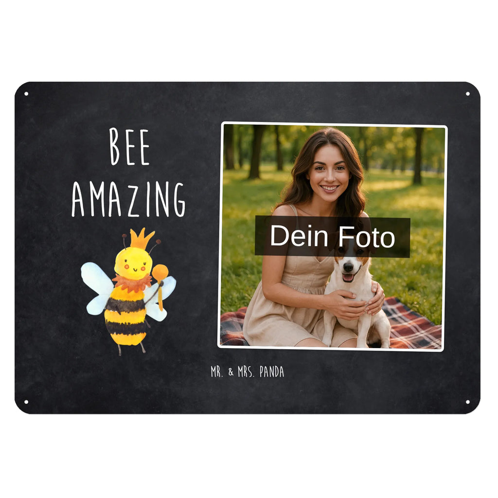 Personalized Photo Metal Sign bee king Bee, wasp, bumblebee