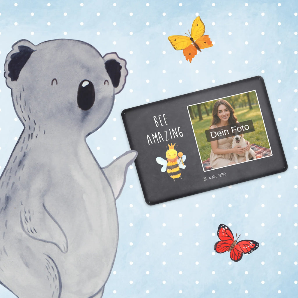 Personalized Photo Metal Sign bee king Bee, wasp, bumblebee