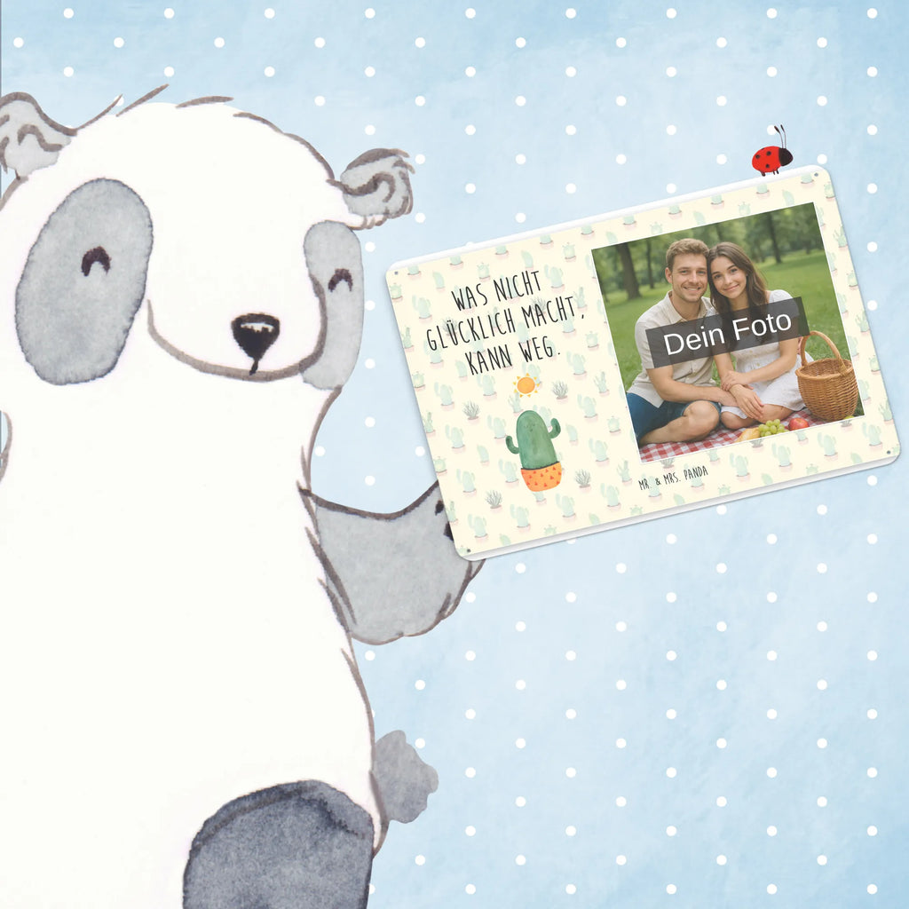 Spersonalizowany metalowy szyld ze zdjęciem Kaktus Słońce Kaktus, Kaktusy