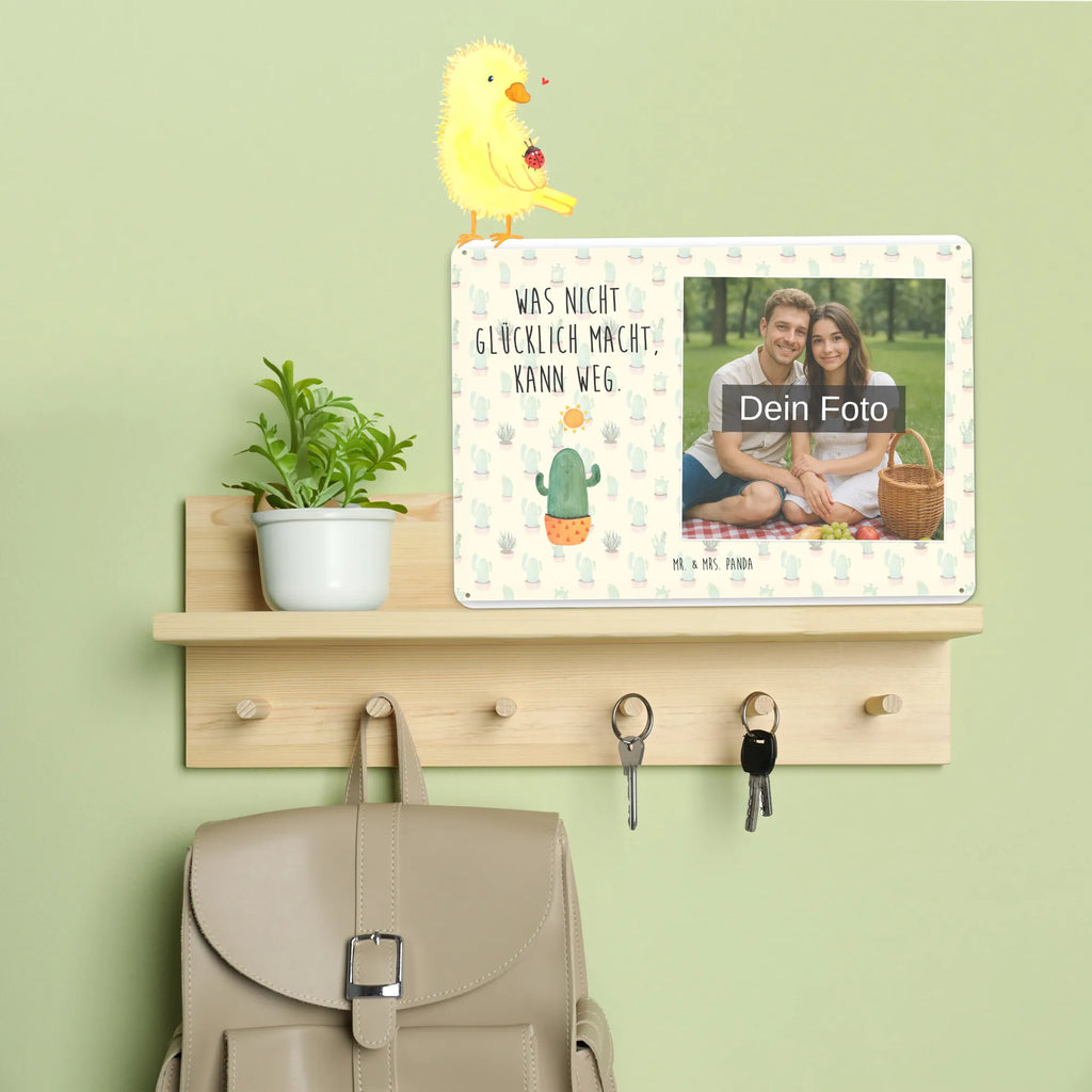 Spersonalizowany metalowy szyld ze zdjęciem Kaktus Słońce Kaktus, Kaktusy