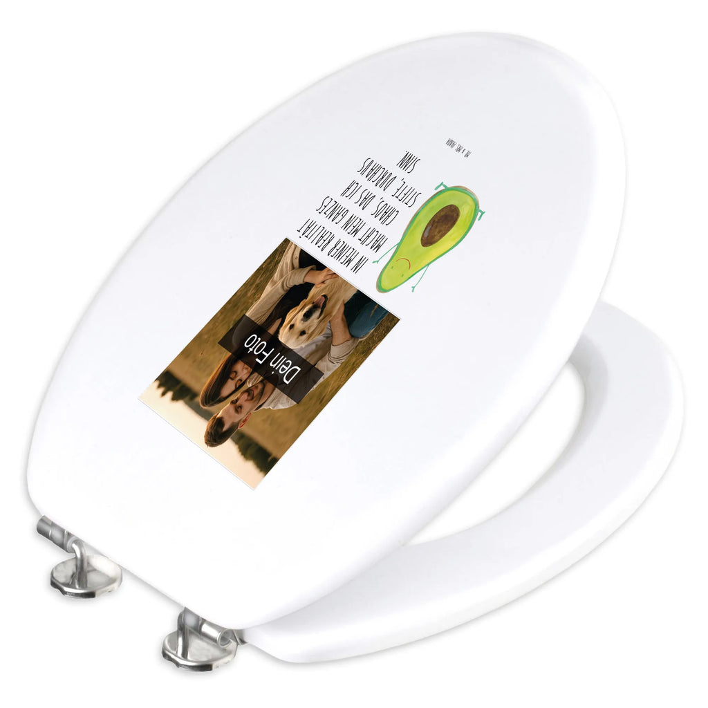 Personalisierter Foto WC Sitz Motiv Avocado Glücklich Personalisierte Klobrille, Personalisierter Klodeckel, Toilettendeckel mit Namen, WC Sitz mit Namen, Personalisierter WC-Sitz, Personalisierter Toilettendeckel mit Foto, Avocado, Veggie, Vegan, Gesund, Chaos