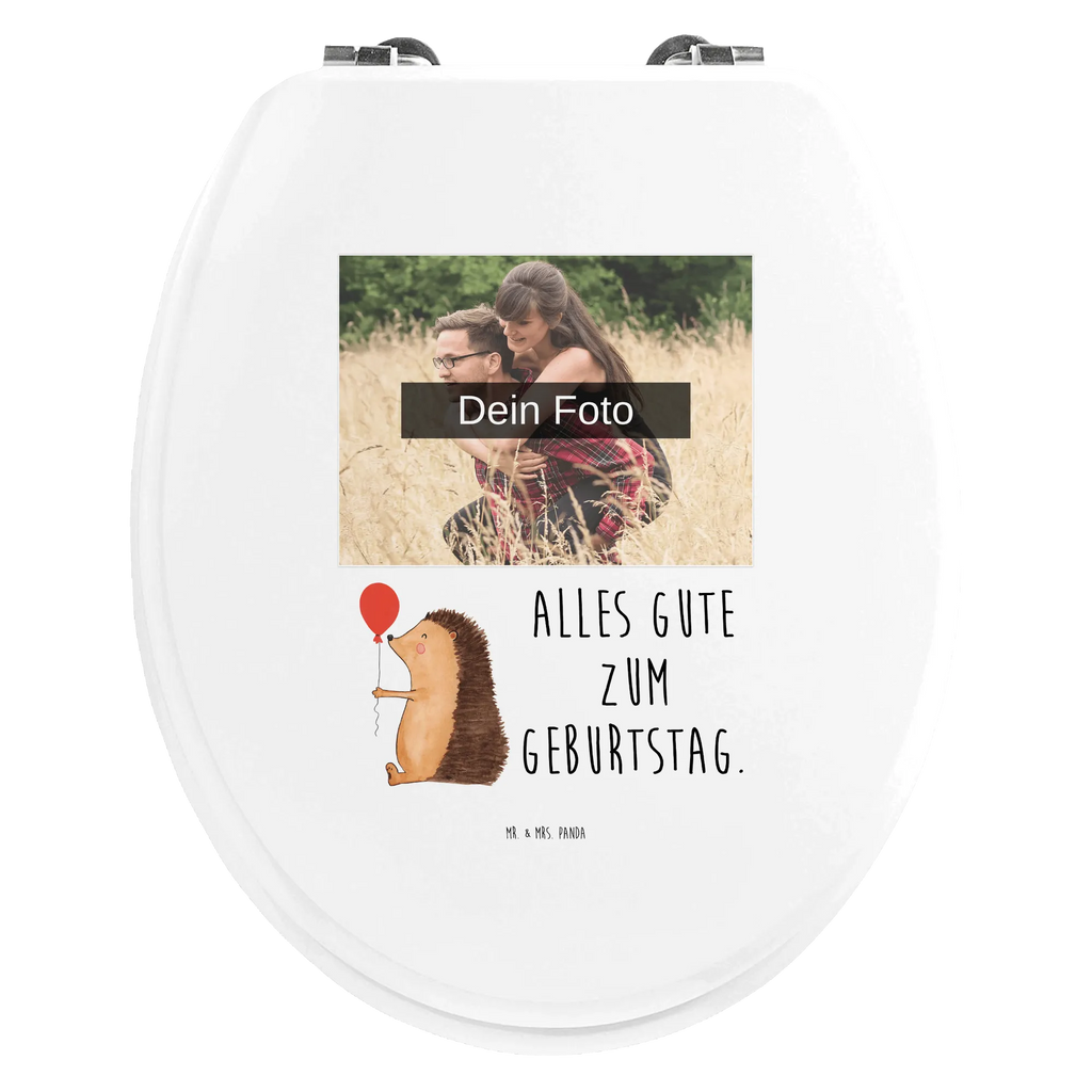 Personalisierter Foto WC Sitz Motiv Igel Luftballon Personalisierte Klobrille, Personalisierter Klodeckel, Personalisierter WC-Sitz, Personalisierter Toilettendeckel mit Foto, Toilettendeckel mit Namen, WC Sitz mit Namen, Tiermotive, Gute Laune, lustige Sprüche, Tiere, Igel, Geburtstag, Glückwunsch, Herzlichen Glückwunsch, Geburtstagskind, Ballon, Happy Birthday