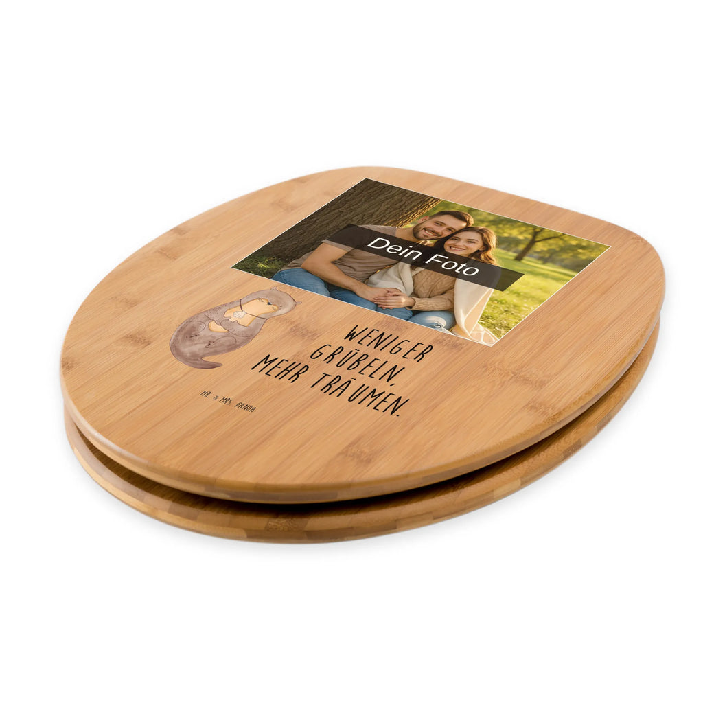 Personalisierter Foto WC Sitz Motiv Otter Muschel Personalisierter Toilettendeckel mit Foto, WC Sitz mit Namen, Toilettendeckel mit Namen, Personalisierte Klobrille, Personalisierter WC-Sitz, Personalisierter Klodeckel, Otter, Fischotter, Seeotter, Tagträumen, Büro, träumen, Motivation, grübeln, Otterliebe