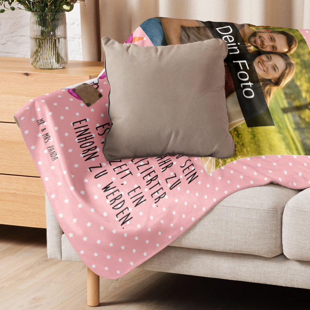 Sherpa Photo Cuddle Blanket unicorn Suitcase Foto Kuscheldecke, Einhorn, Einhörner, Einhorn Deko, Unicorn, Abenteuer, Kind, lustig, Gepäck, albern, witzig, unicorn, Erwachsen, Reise, Spaß, Verreisen, Koffer
