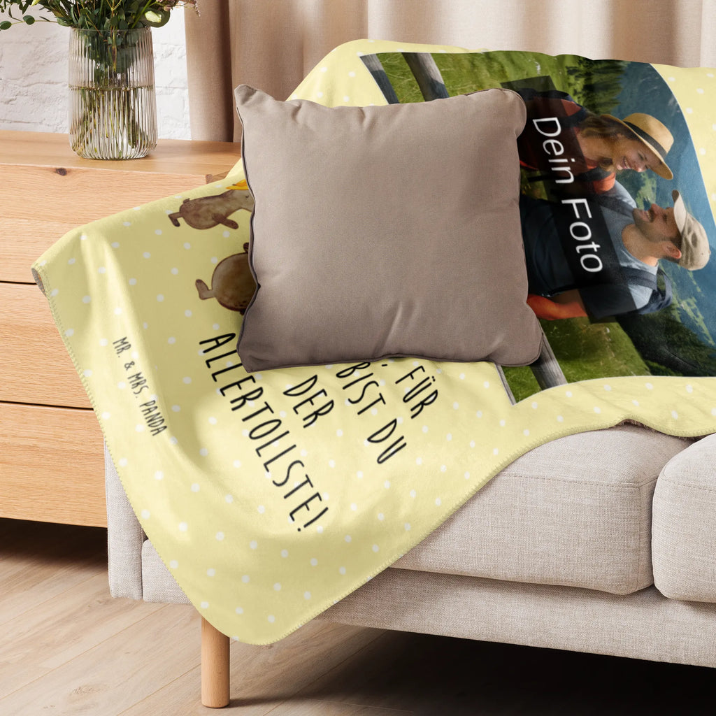 Sherpa Photo Cuddle Blanket Bears with hats Foto Kuscheldecke, Familie, Vatertag, Muttertag, Bruder, Schwester, Mama, Papa, Oma, Opa, Kinder, Sohn, Bär, Papi, Paps, Vater, Vater-Sohn, Söhne, Bären, Lieblingsmensch, Dad, Kind, Daddy, Family, Vorbild