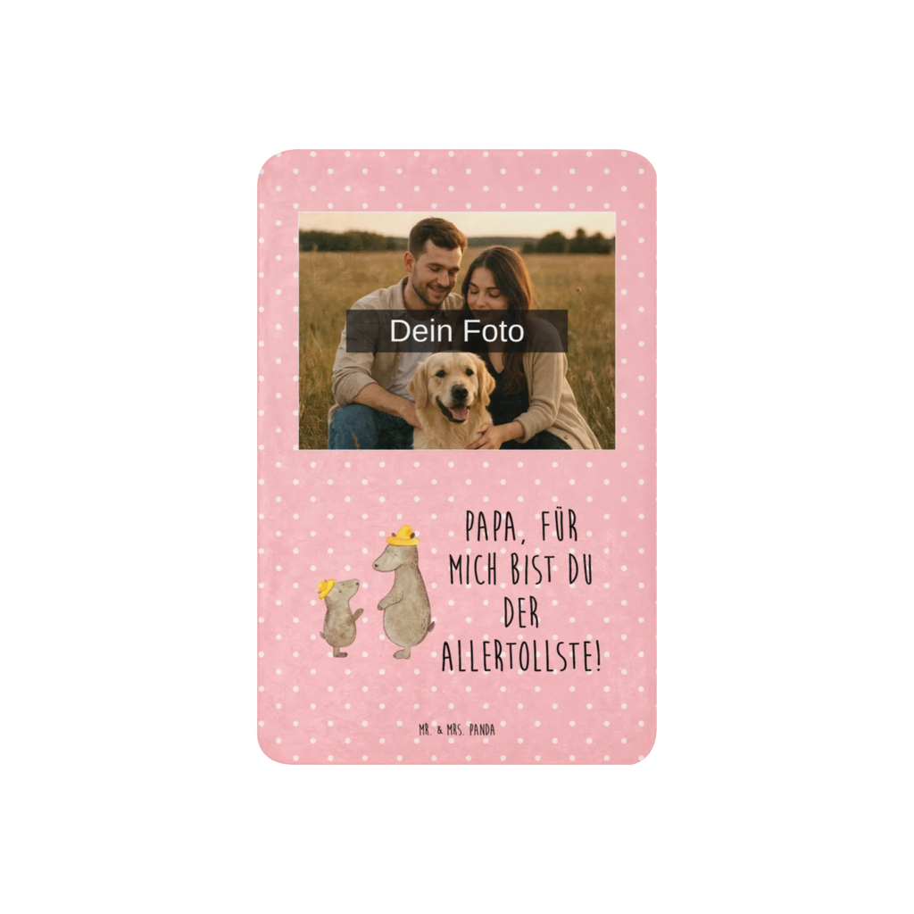 Sherpa Photo Cuddle Blanket Bears with hats Foto Kuscheldecke, Familie, Vatertag, Muttertag, Bruder, Schwester, Mama, Papa, Oma, Opa, Kinder, Sohn, Bär, Papi, Paps, Vater, Vater-Sohn, Söhne, Bären, Lieblingsmensch, Dad, Kind, Daddy, Family, Vorbild