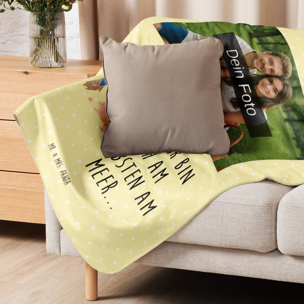 Sherpa Photo Cuddle Blanket Bunnies with seashell Family, Father's Day, Mother's Day, brother, sister, Mom, Dad, collecting shells, girlfriends, girlfriend, shells, best friend, sea, best friends, BFF, rabbits